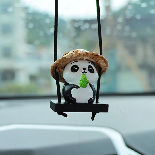 Cute Panda Car Mirror Hanging Accessories