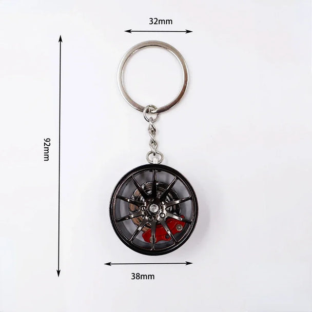 3D Wheel Keychain For Men