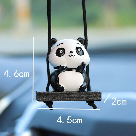 Cute Panda Car Mirror Hanging Accessories