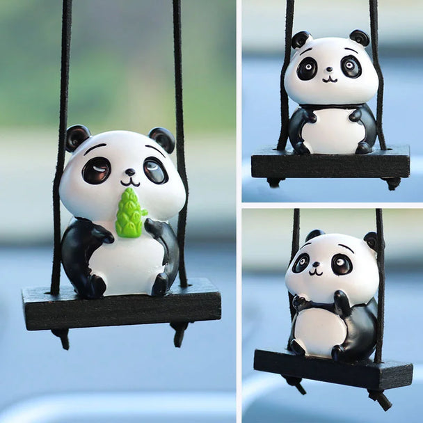Cute Panda Car Mirror Hanging Accessories