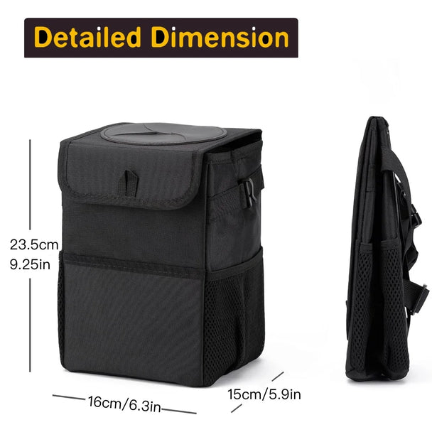 Car Trash Can with Lid
