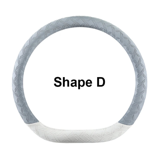 Leather Car Steering Wheel Protective Cover