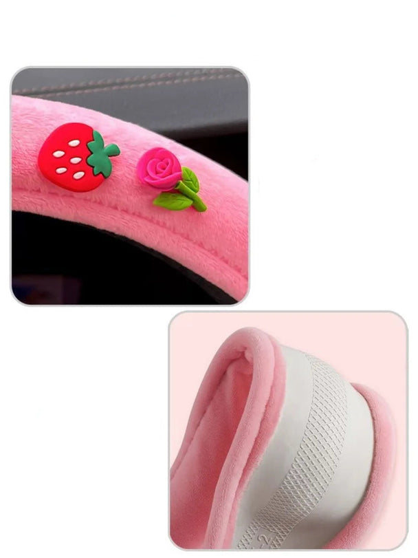Soft Cartoon Character Steering Wheel Covers