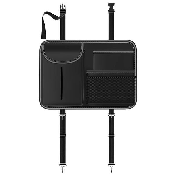 Multifunction car seat back storage box