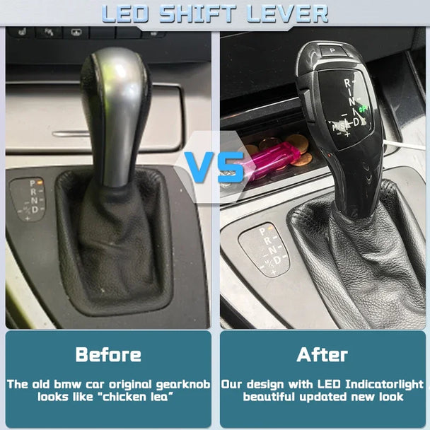 Automatic shift knob with button