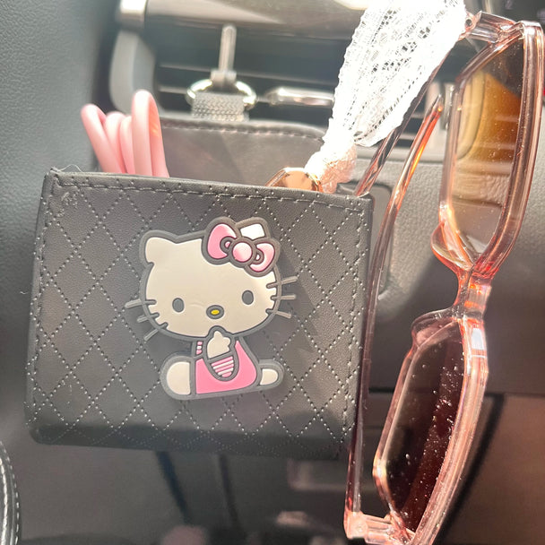Hello Kitty Car Leather Organizer Box