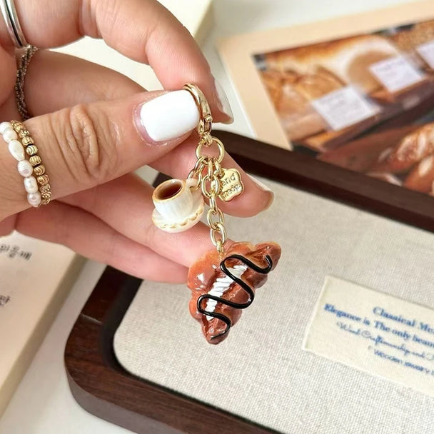 Food Toys Car Keychain Accessories Gift