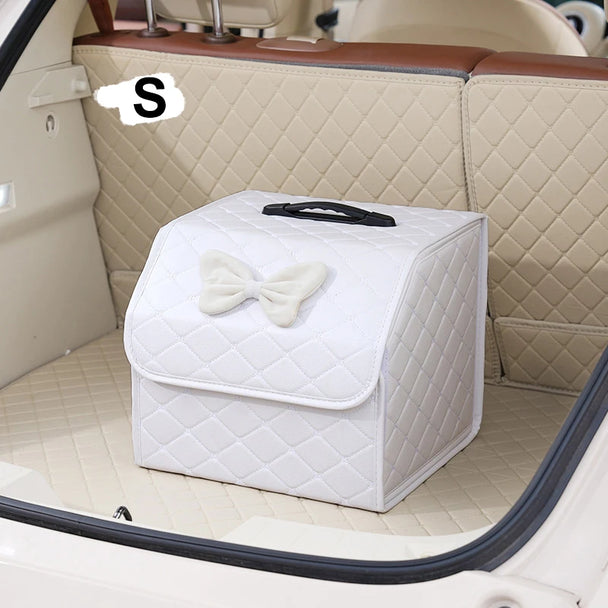 Elegant Pink Car Trunk Organizer for Women