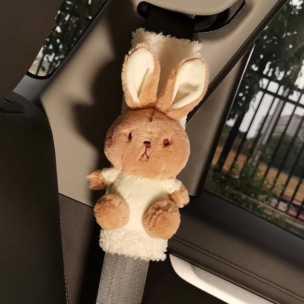 Rabbit Car Seat Belt Pads