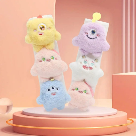 Cartoon Car Seat Belt Cover Plush Shoulder