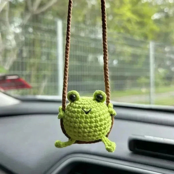 Cartoon Animal Crochet Car Accessories