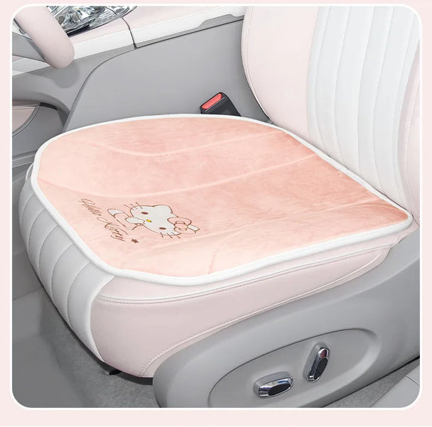 Hello Kitty & My Melody Kuromi Winter Plush Car Seat Cushion