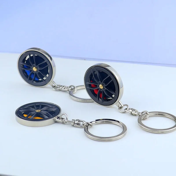 Creative Metal Wheel Keychain For Men
