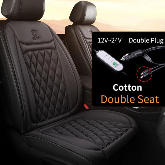 Heated Car Seat Cover - Luxury Warmth for Cold Season Driving