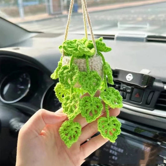 Strawberry Crochet Hanging Car Accessories