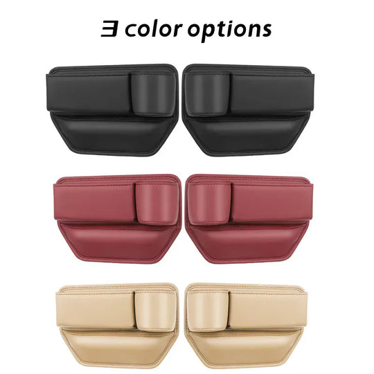 Leather Car Seat Gap Organizer – Premium Automotive Storage Excellence