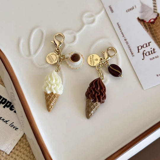 Food Toys Car Keychain Accessories Gift