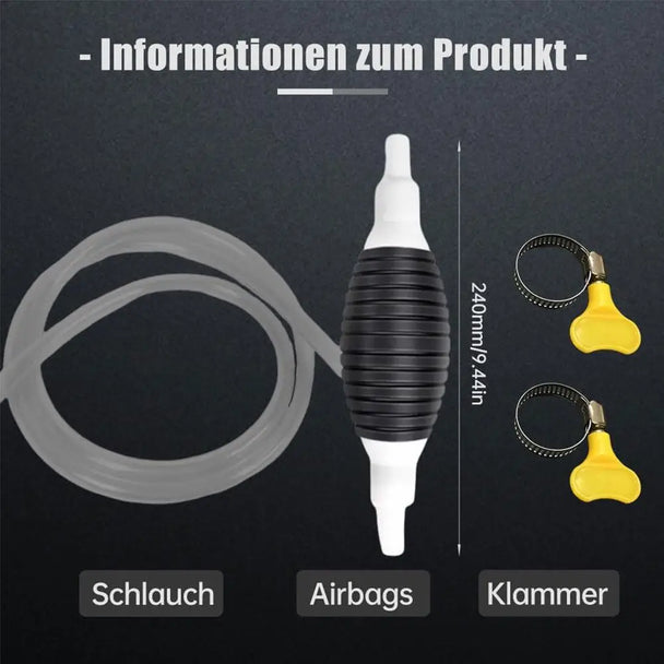 Universal Hand Crank Fuel Transfer Pump for Cars and Vehicles