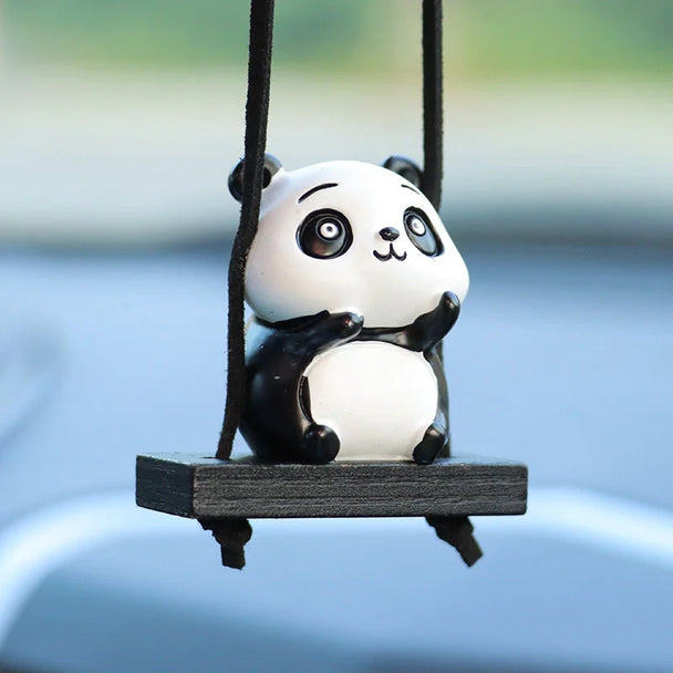 Cute Panda Car Mirror Hanging Accessories