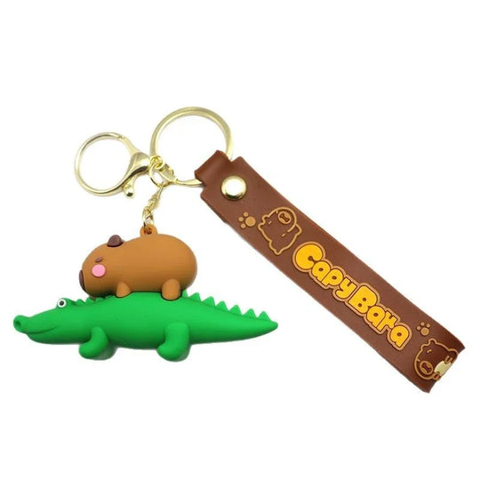 Capybara Car Keychain Accessory