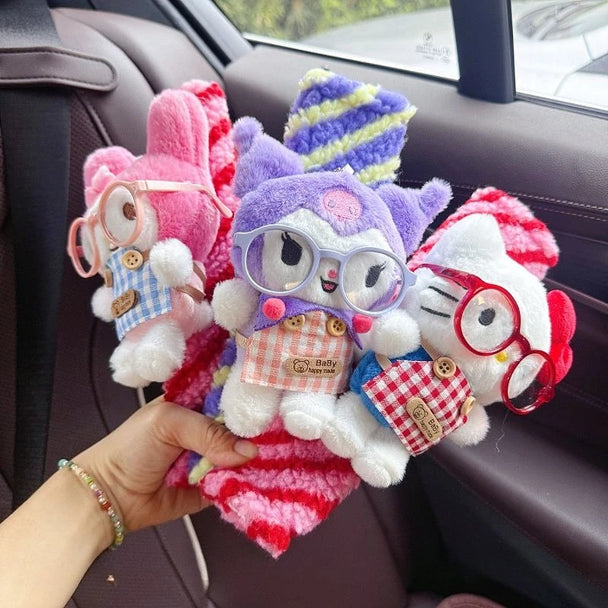 Cute Cartoon Plush Car Seat Belt Cover Hello Kitty