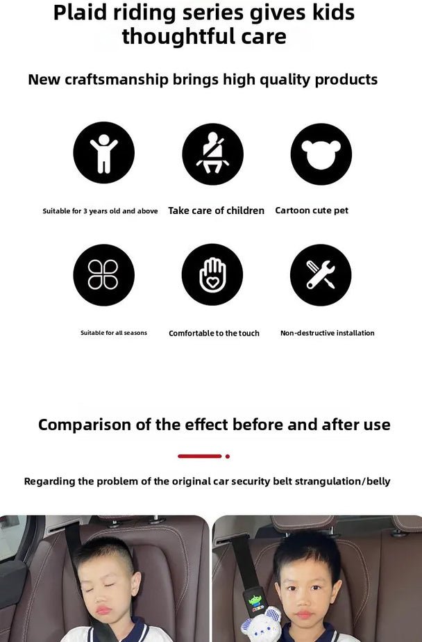 Kuromi Car Seat Belt Protective Cover