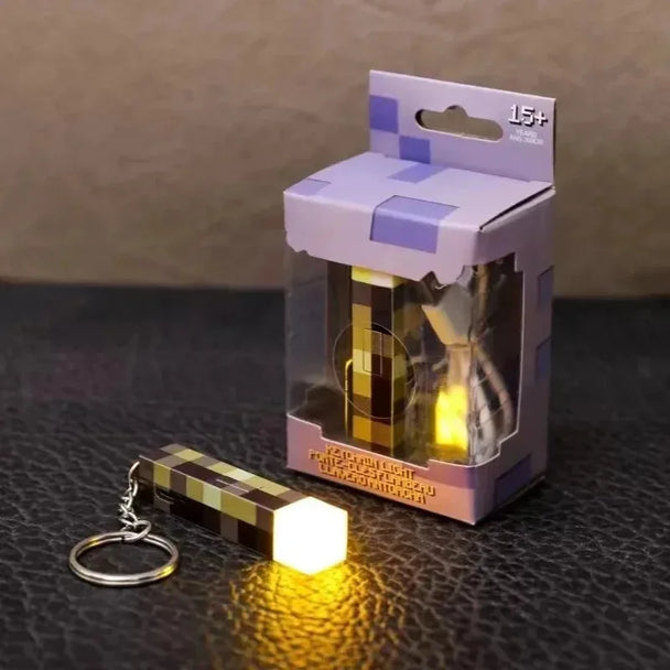 Mini Torch Light Car Keychain