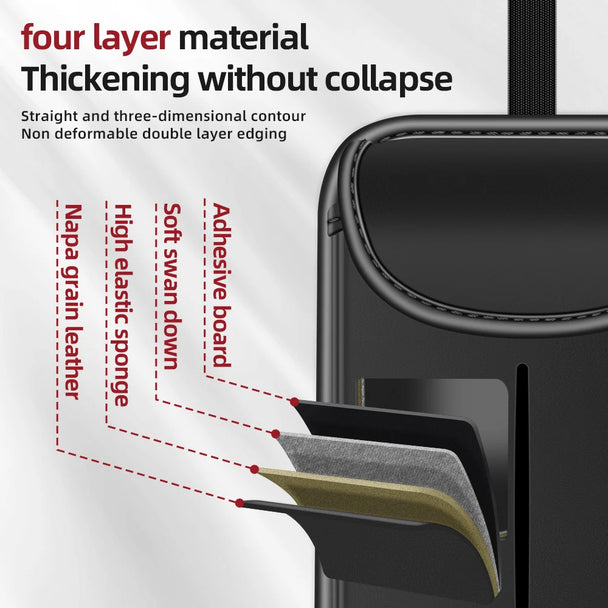 Multifunction car seat back storage box