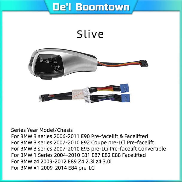 Automatic shift knob with button