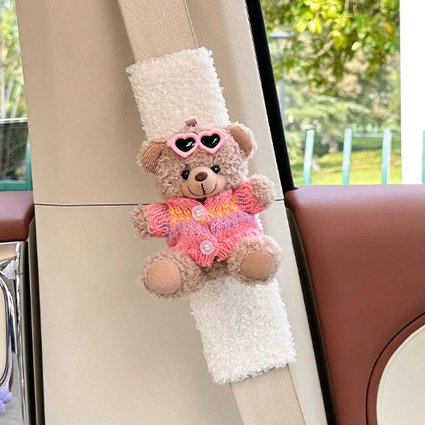 Cute Bear Car Seat Belt Shoulder Cover