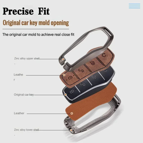 Car Key Metallic Car  | Smart Car Key Fob Case Cover