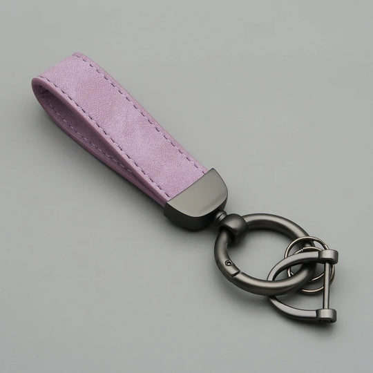 Leather Car Keychain for Men and Women