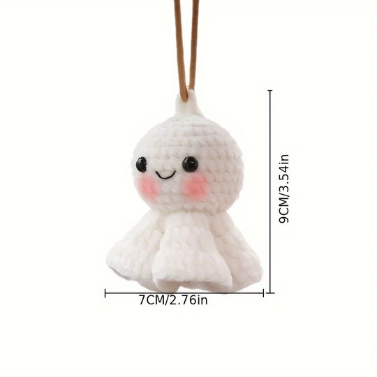Cute Crochet Sunshine Doll Car Accessories