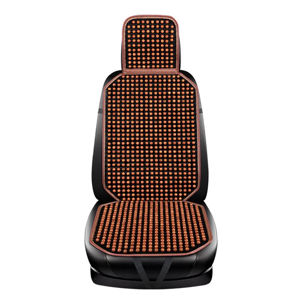 Beaded Car Seat Cover – Premium Wooden Bead Seat Cushion for Ultimate Comfort