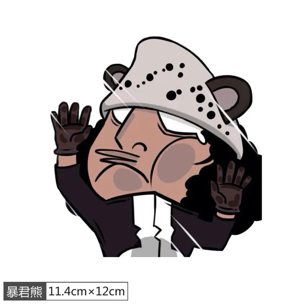 Funny anime car stickers