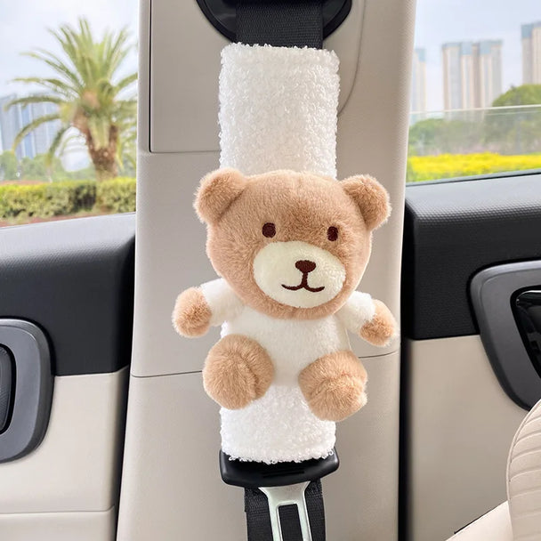 Cute Bear Car Seat Belt Pads