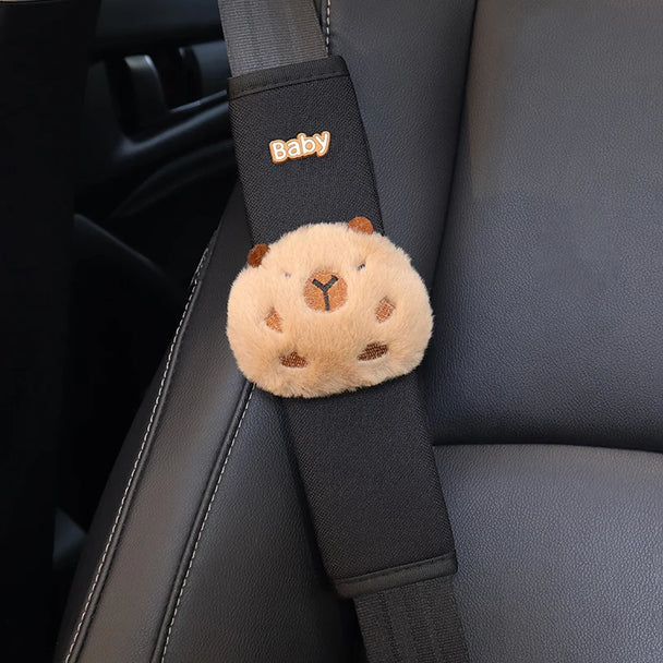 Cute Cartoon Capybara Safety Belt Cover