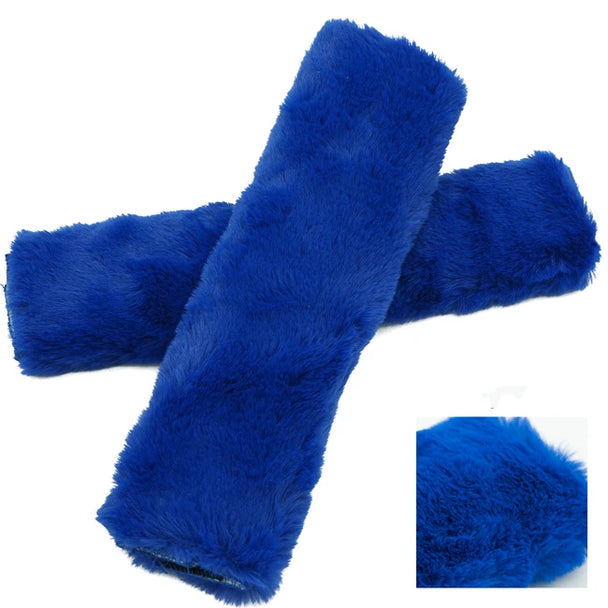 1Pair Soft Plush Car Seat Belt Cover
