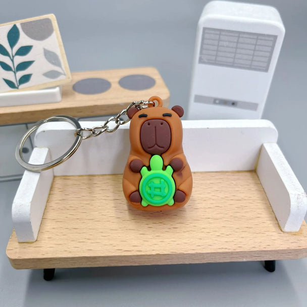 Cute Capybara Car Keychain