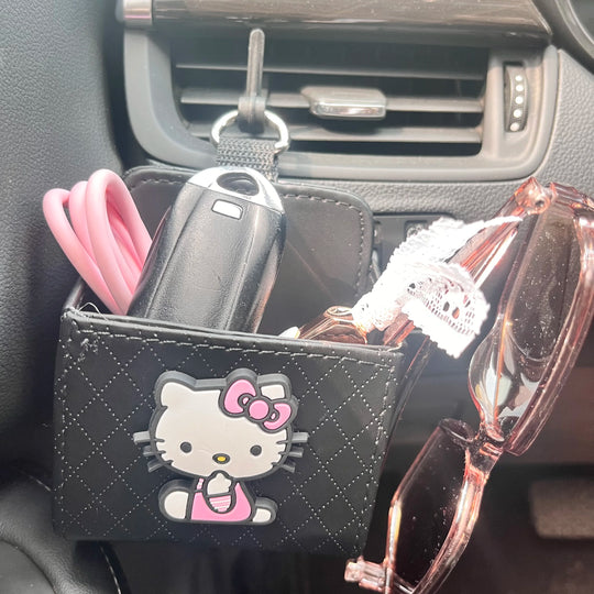 Hello Kitty Car Leather Organizer Box