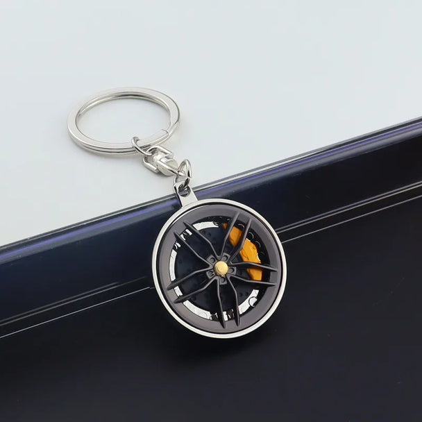 Creative Metal Wheel Keychain For Men