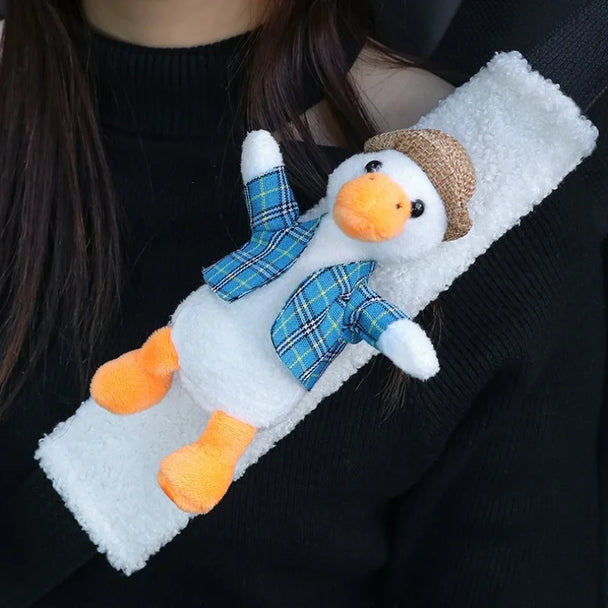 Cartoon Car Seat Belt Cover Plush Pochacco