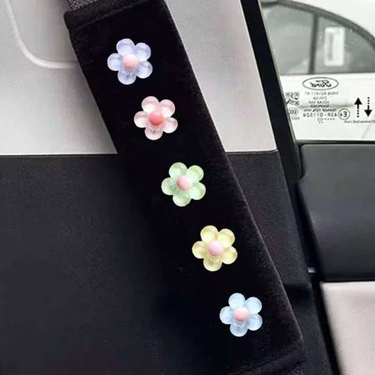 Flower Car Seat Belt Shoulder Cover