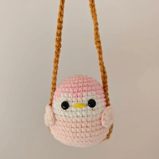 Cartoon Animal Crochet Car Accessories
