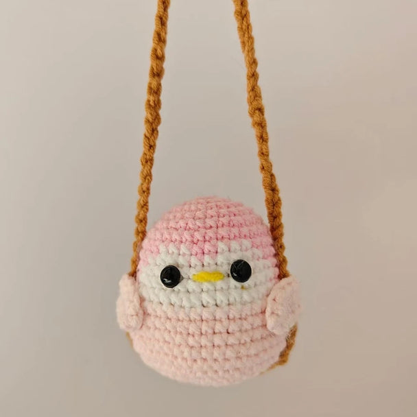 Cartoon Animal Crochet Car Accessories