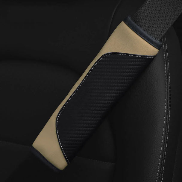 Leather Car Seat Belt Safety Cover For Man