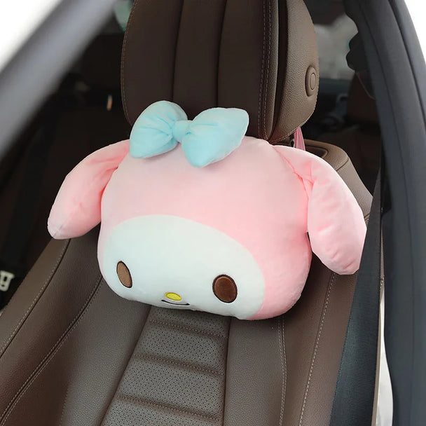 Seat Belt Cover & Kuromi Pillow For Car