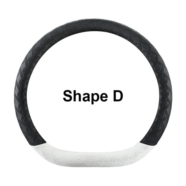Leather Car Steering Wheel Protective Cover