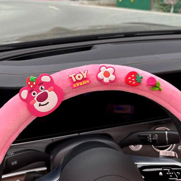 Soft Cartoon Character Steering Wheel Covers