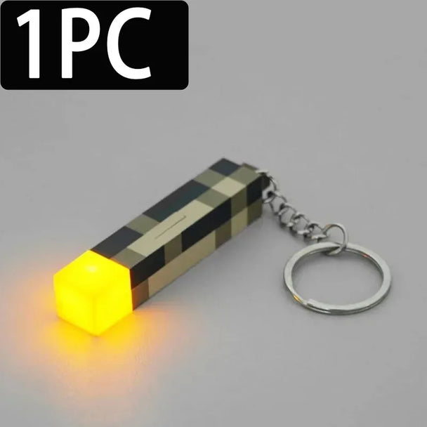 Mini Torch Light Car Keychain